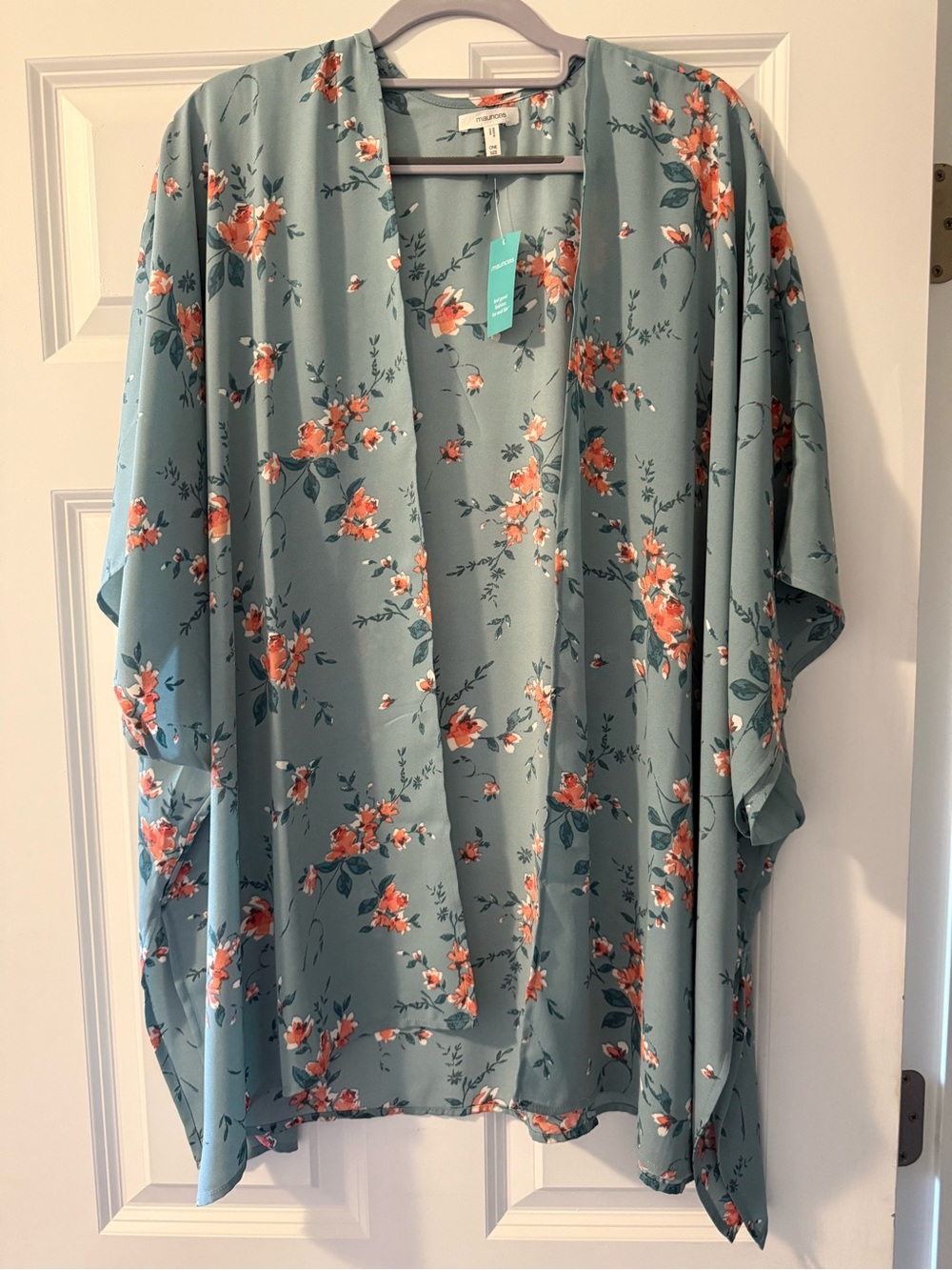 Maurice’s Floral Open-Front Kimono